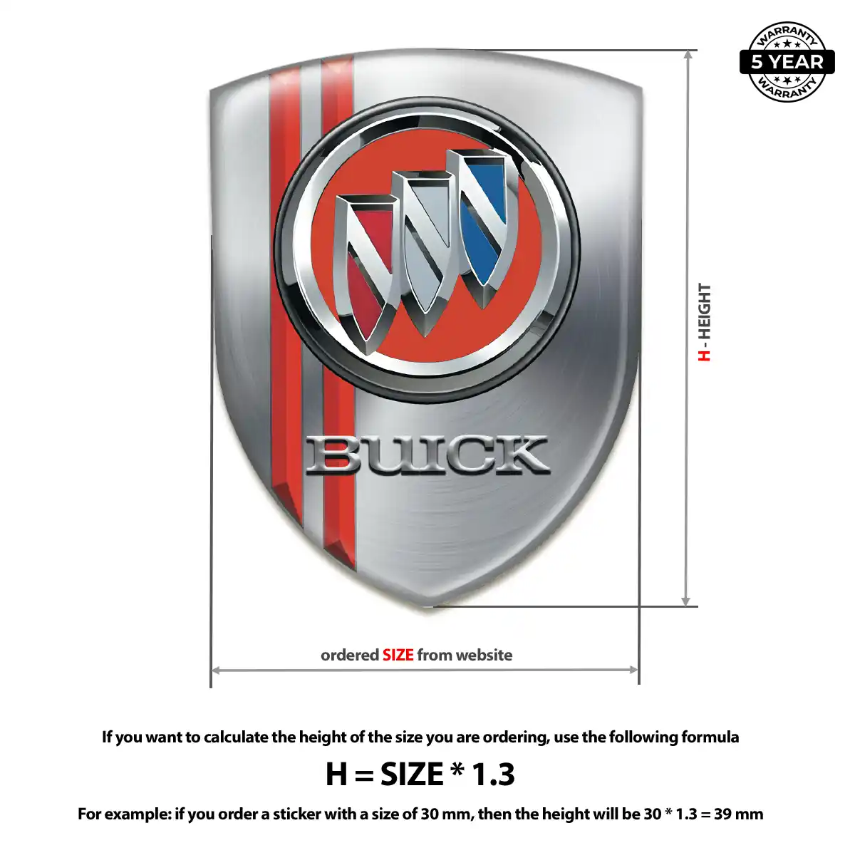 Buick Domed Badge Sleek Style