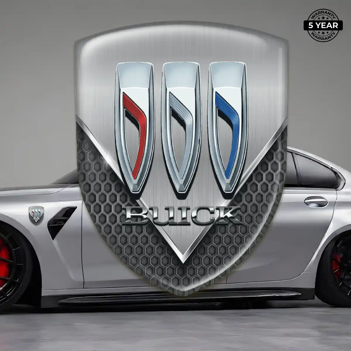 Buick Domed Car Sticker Refined Design
