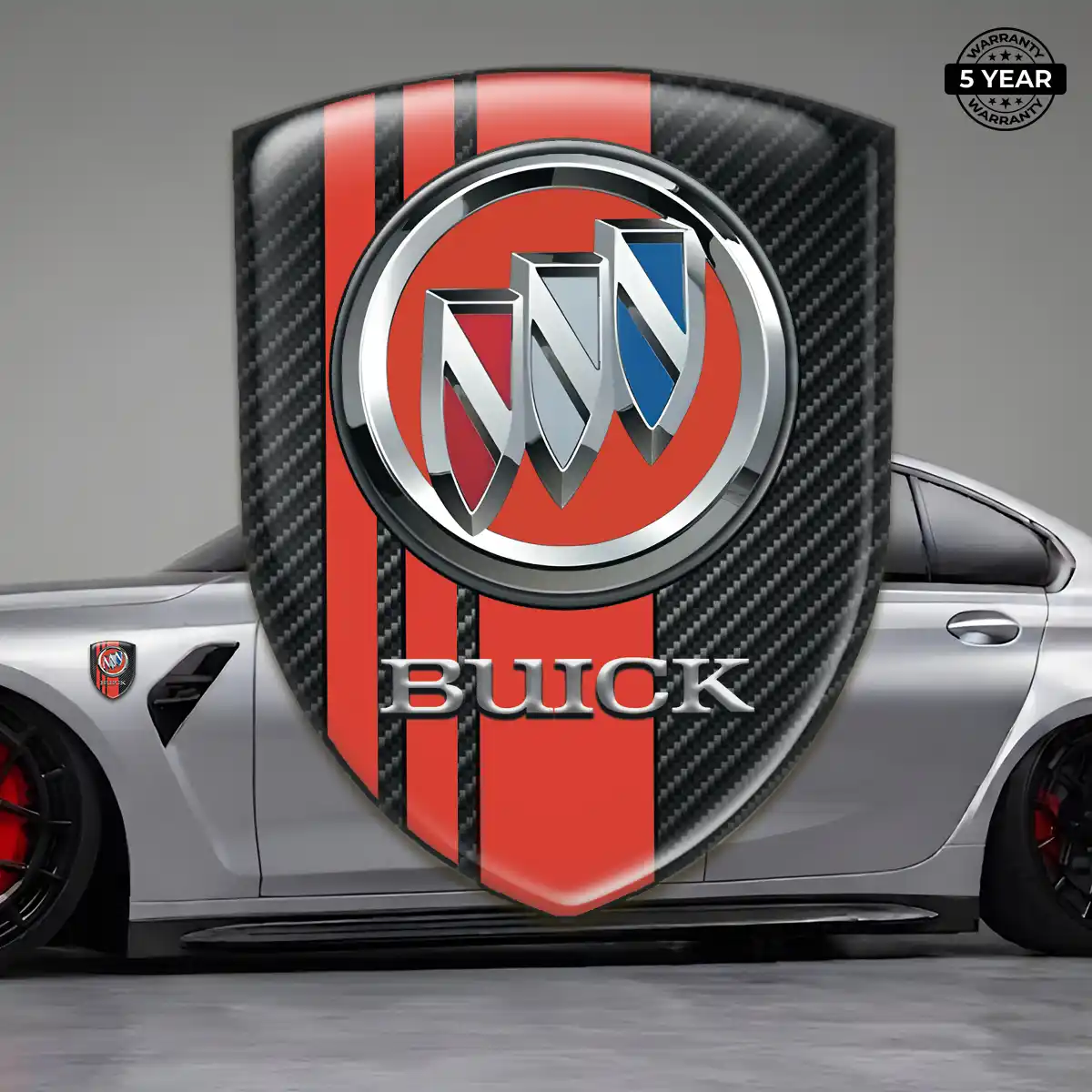 Buick Domed Car Sticker Resin Luxe