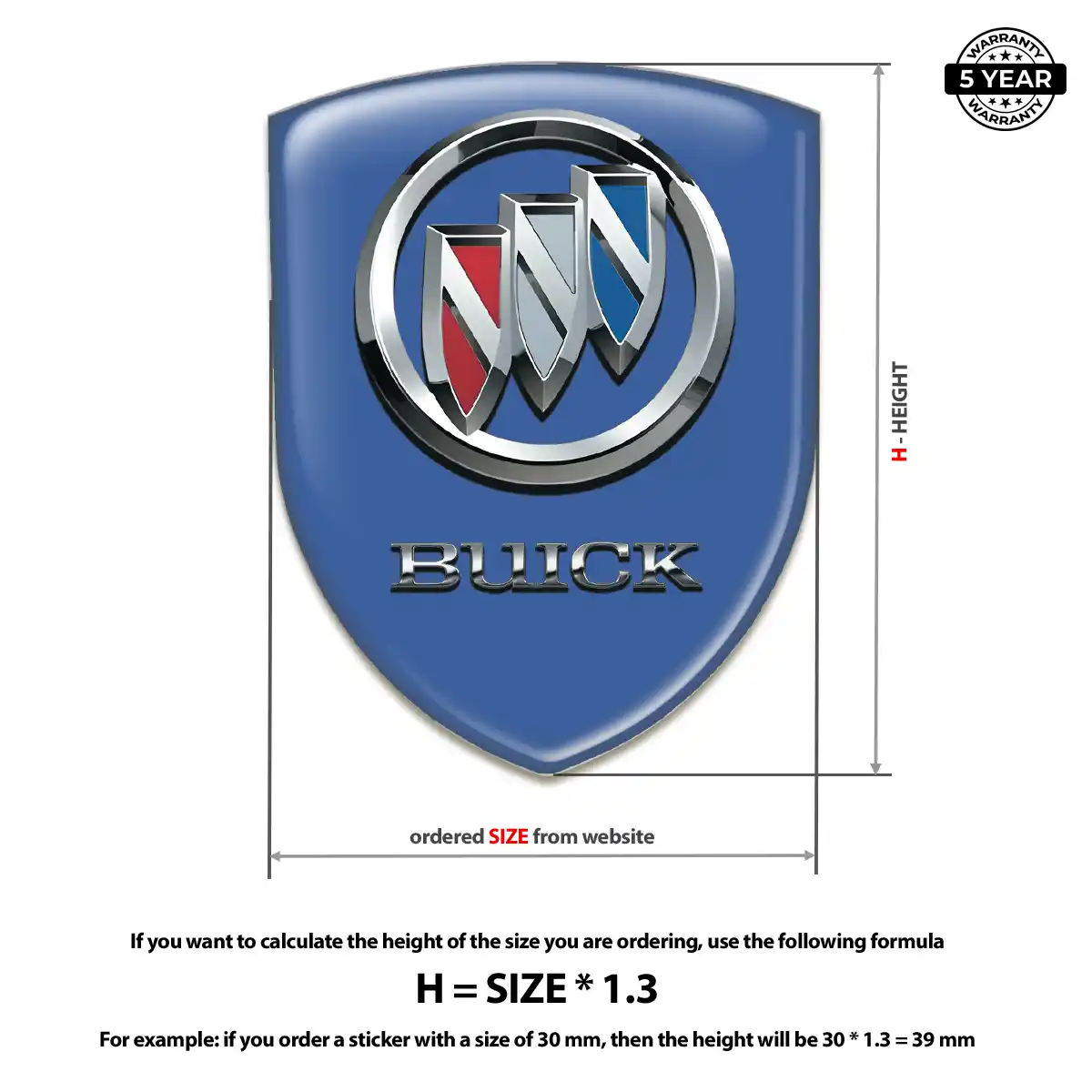 Buick Domed Decal Exclusive Series