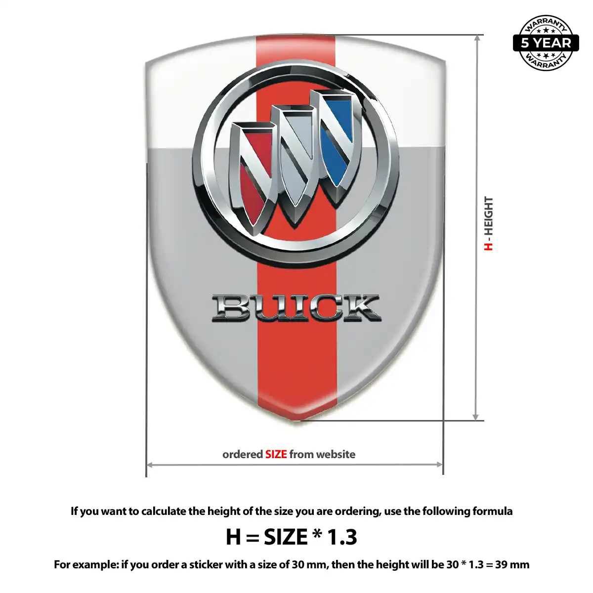 Buick Domed Decal Noble Edition