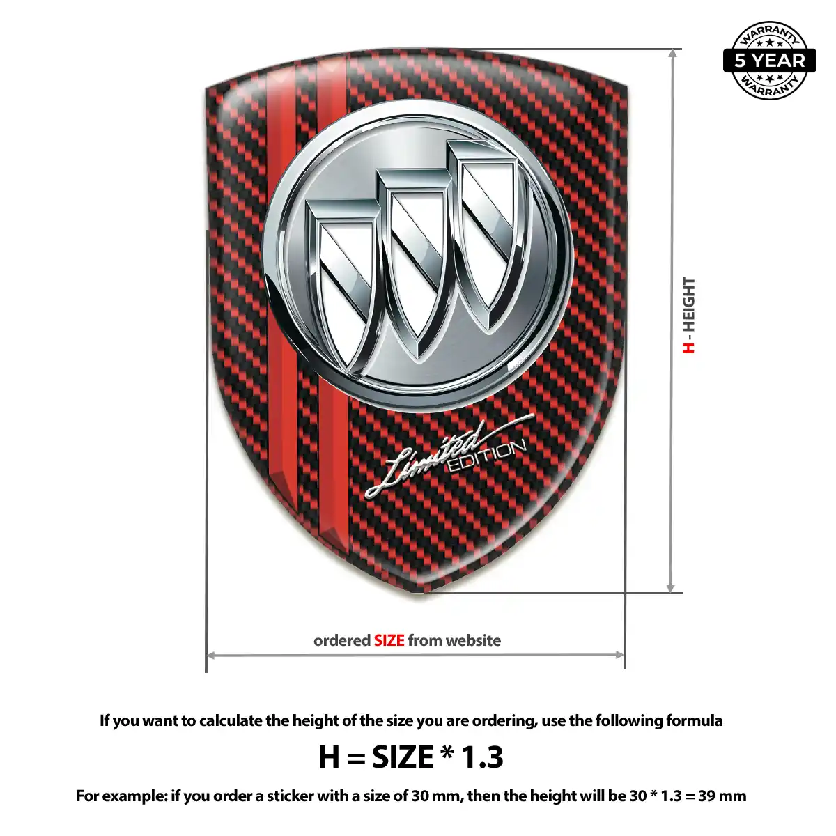 Buick Domed Decal Superior Craft