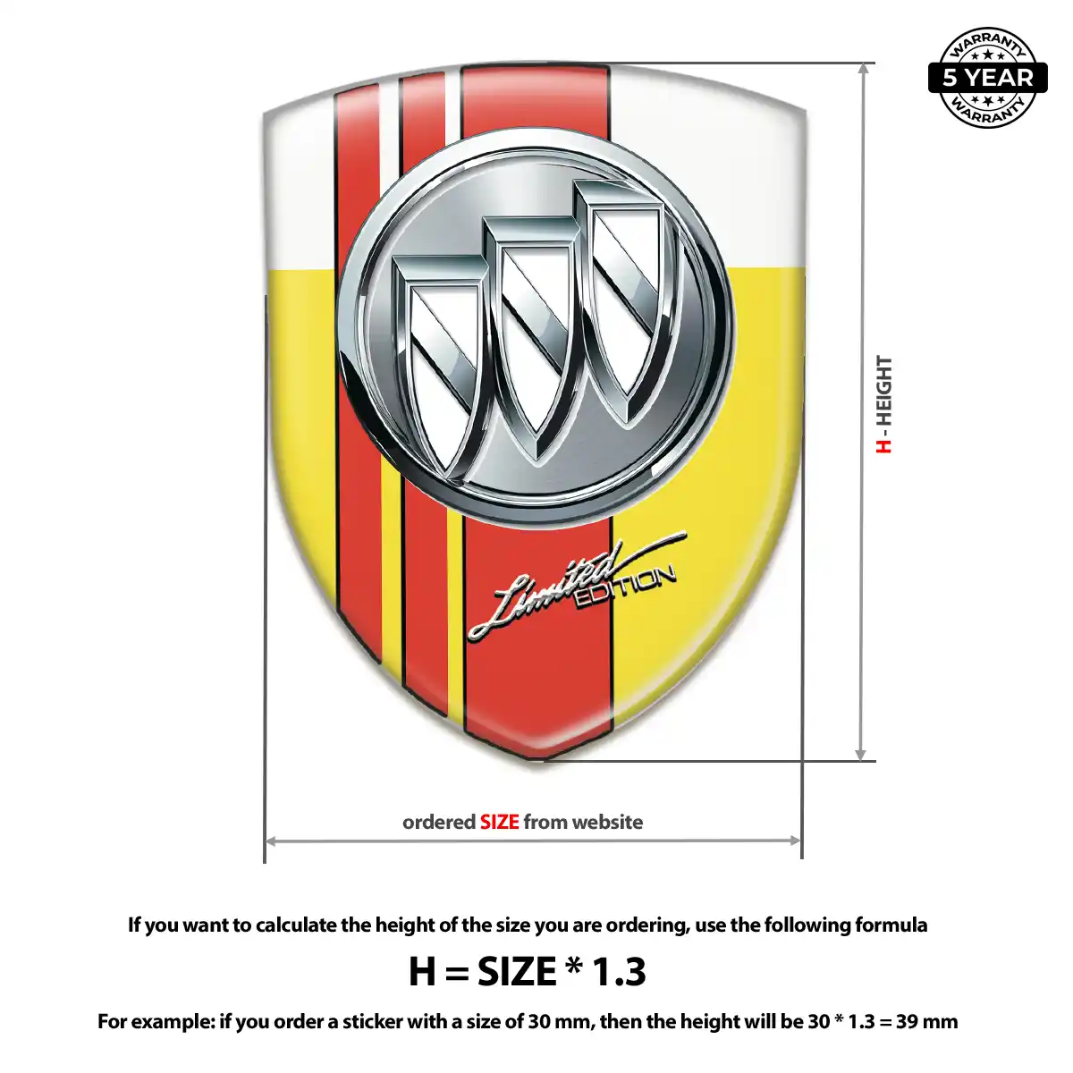 Buick Domed Emblem Resin Elite