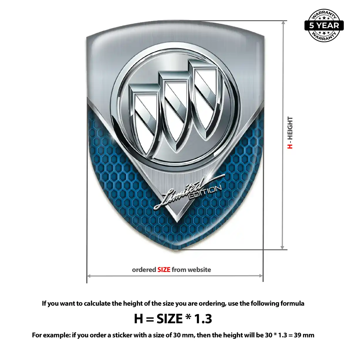 Buick Domed Emblem Sleek Style