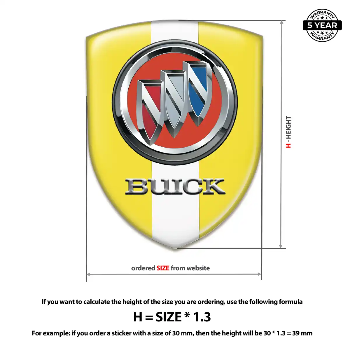 Buick Domed Logo Decal Exclusive Series