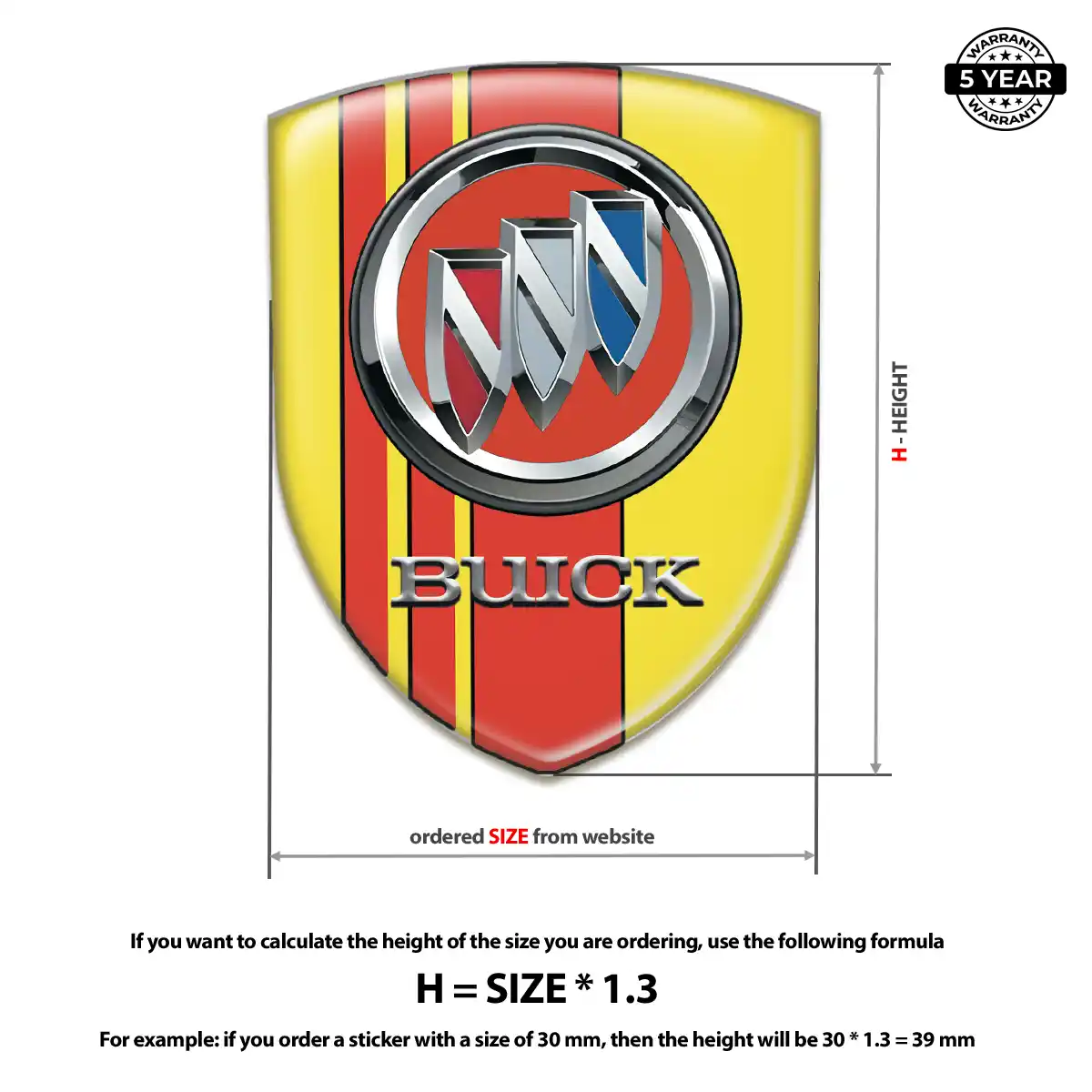 Buick Domed Logo Decal Noble Edition