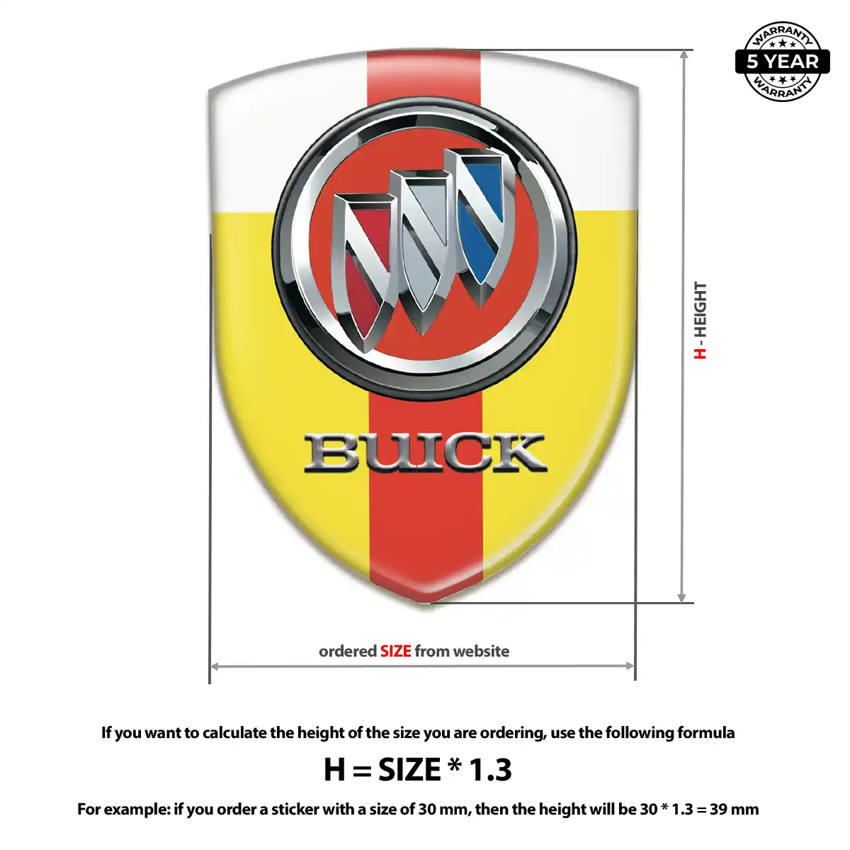 Buick Domed Logo Decal Prestige Line