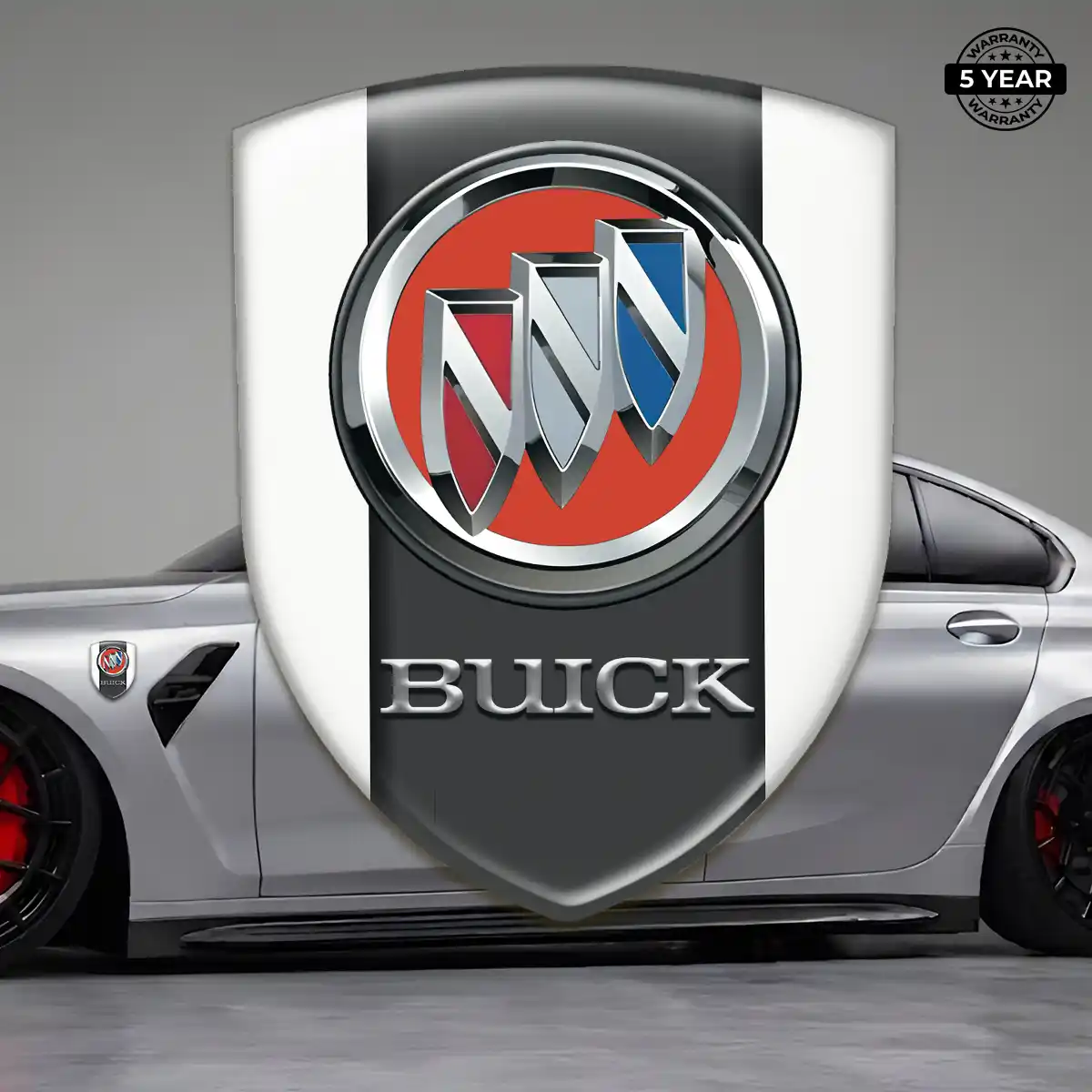 Buick Domed Logo Sticker Refined Design