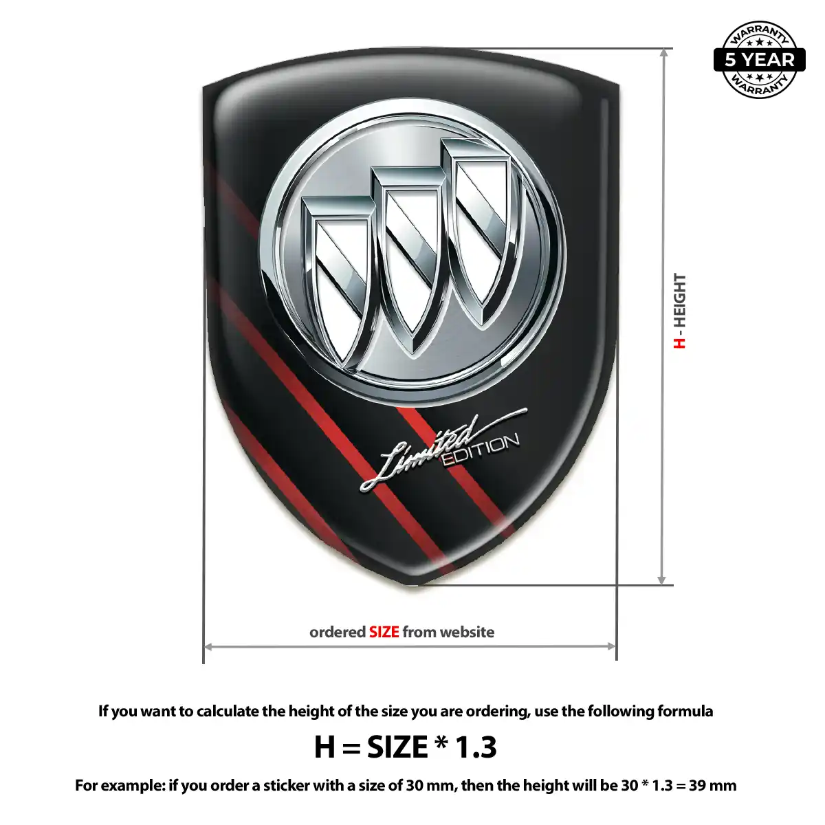 Buick Emblem Badge Deluxe Edition