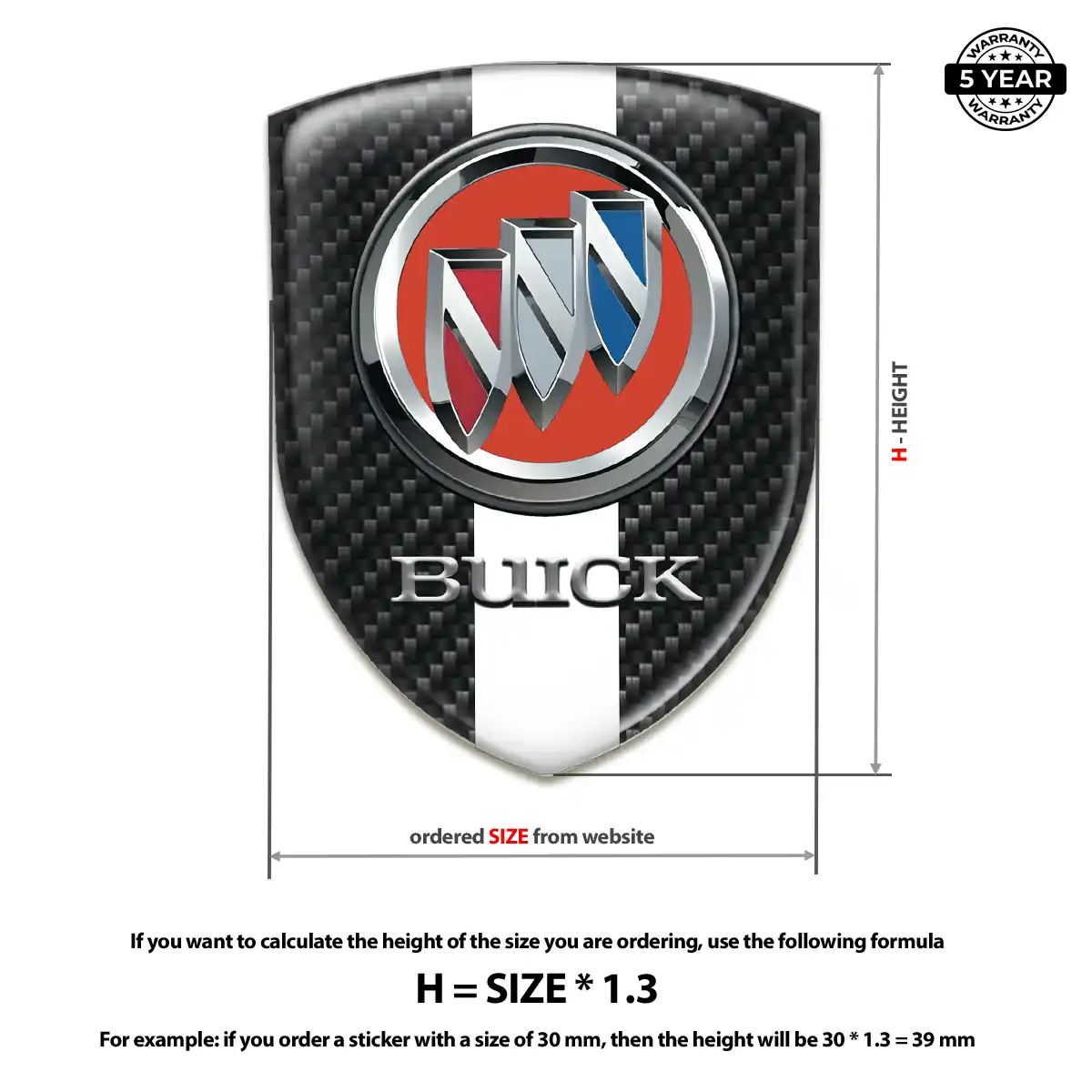 Buick Emblem Badge Logo Deluxe Edition