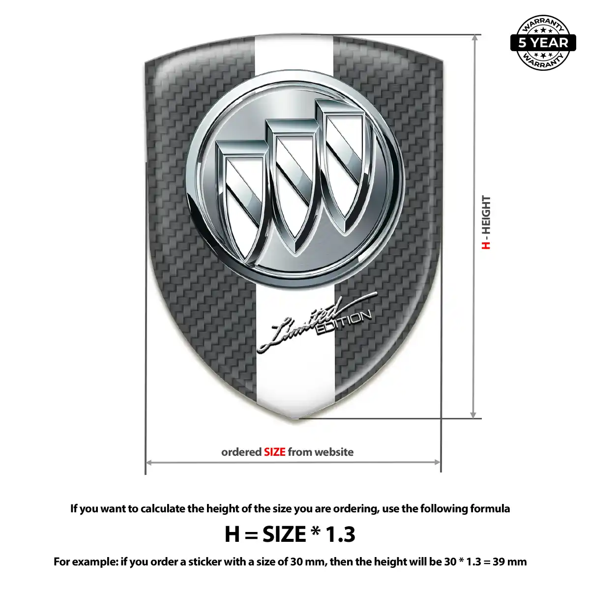 Buick Emblem Badge Logo Elite Edition