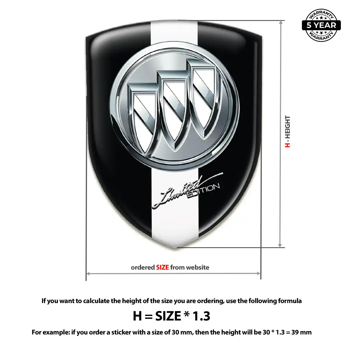 Buick Emblem Badge Logo Prestige Line