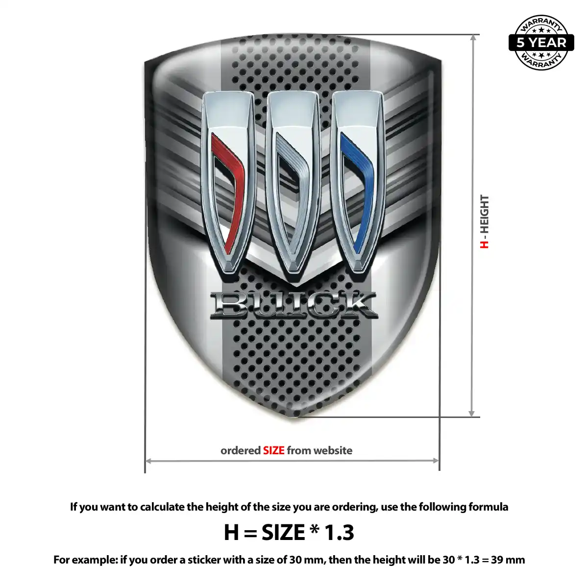 Buick Emblem Badge Logo Resin Elite