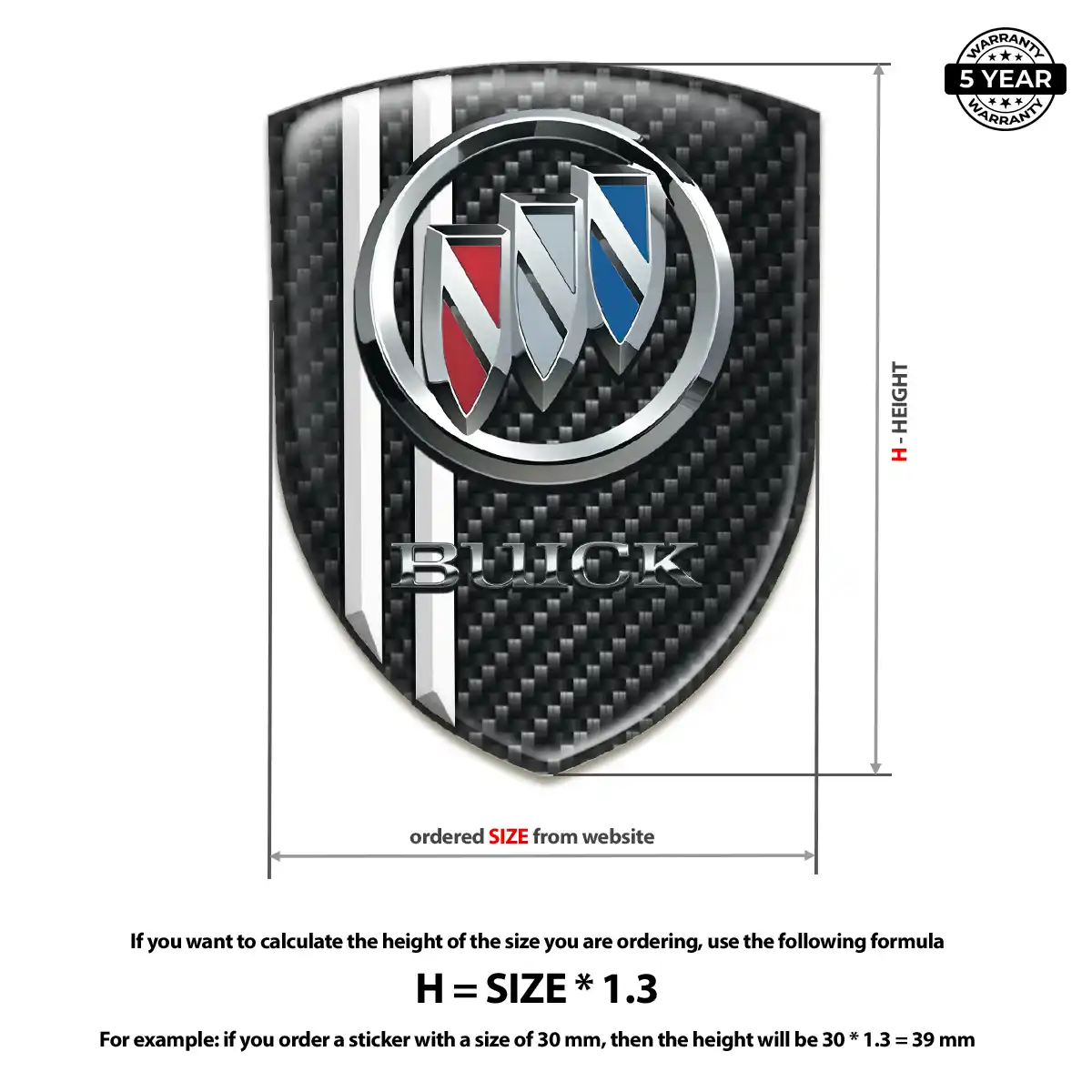 Buick Emblem Badge Resin Elite