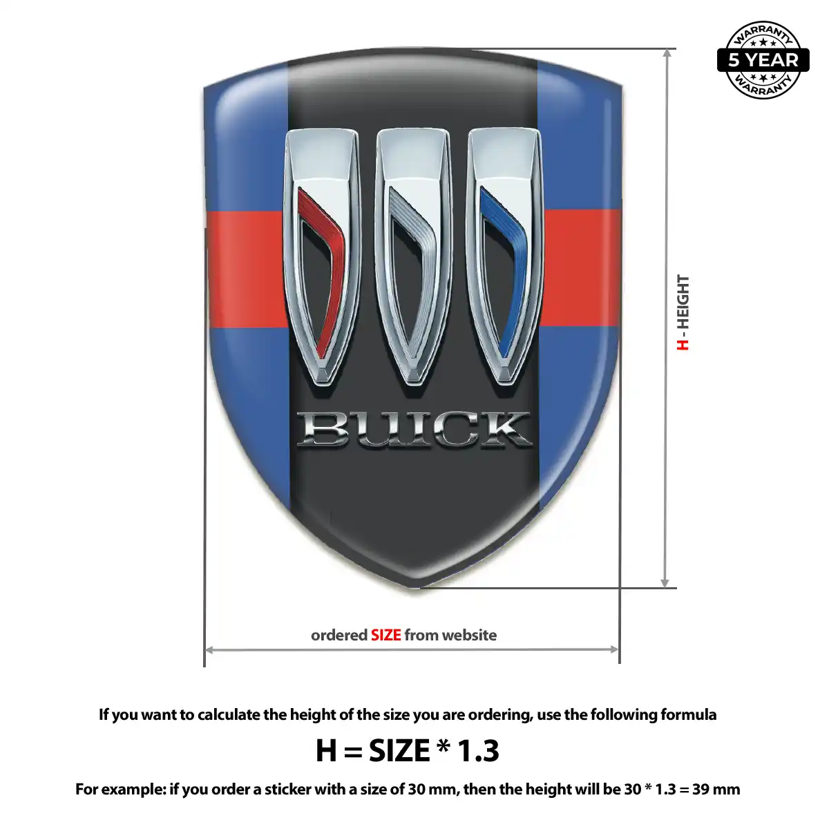Buick Emblem Badge Resin Luxe