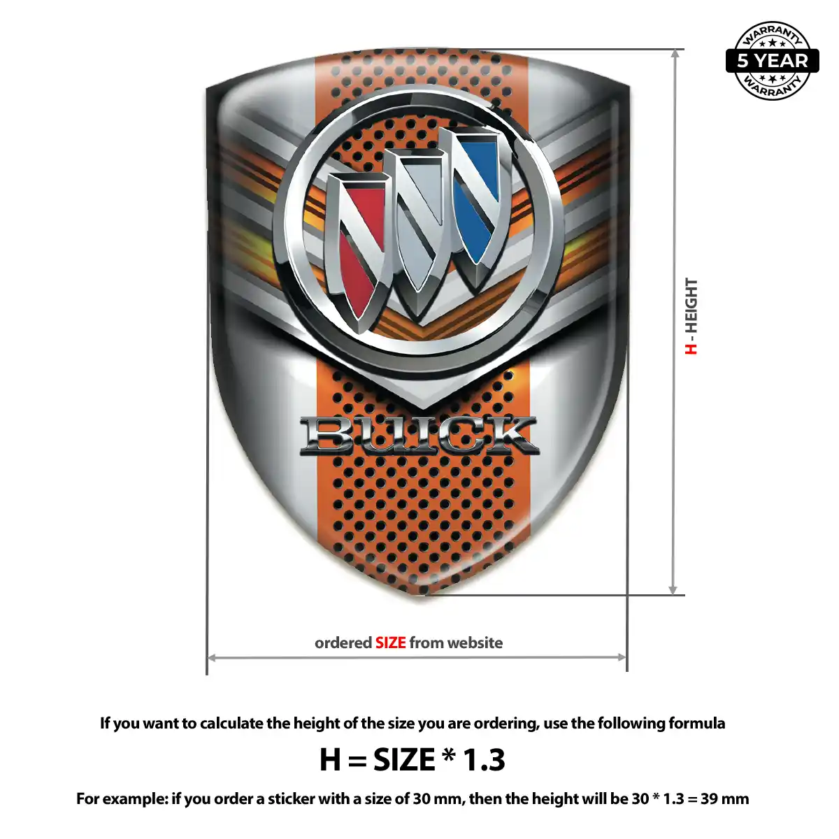 Buick Emblem Crest Resin Elite