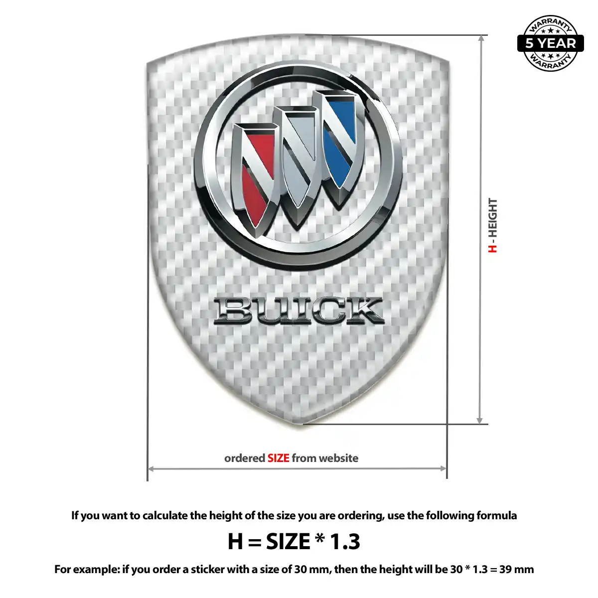 Buick Emblem Crest Resin Luxe