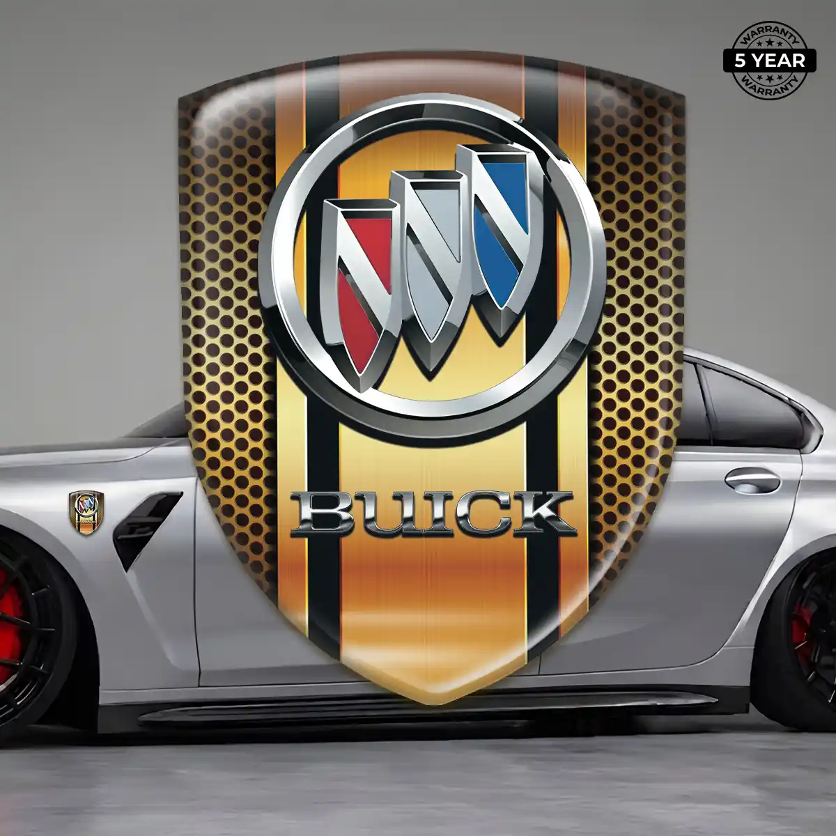 Buick Emblem Domed Badge Elite Finish