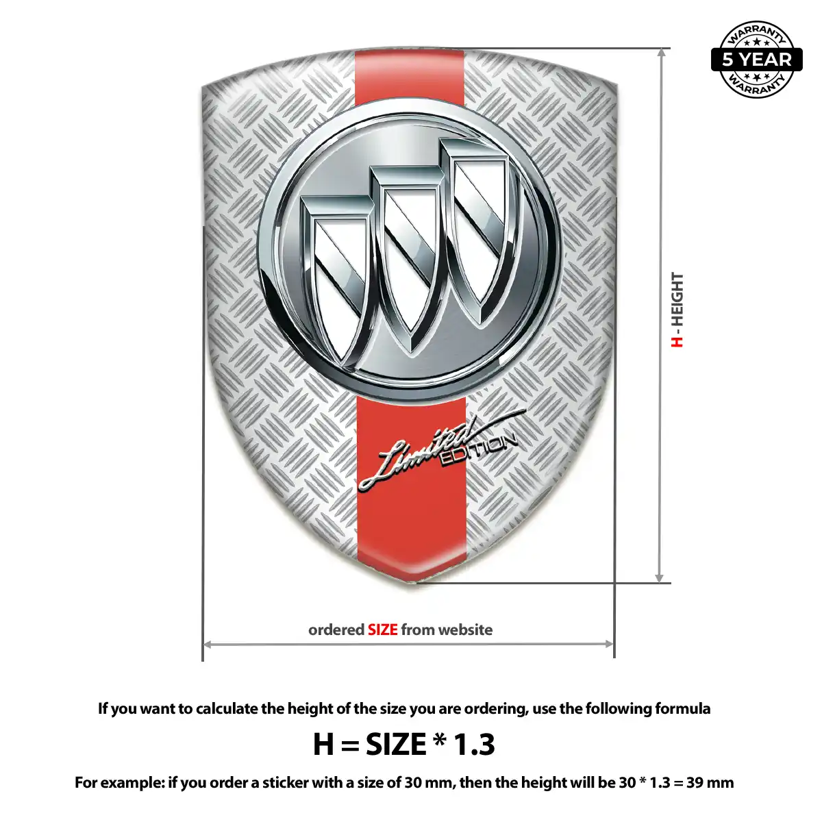 Buick Emblem Domed Badge Exclusive Series