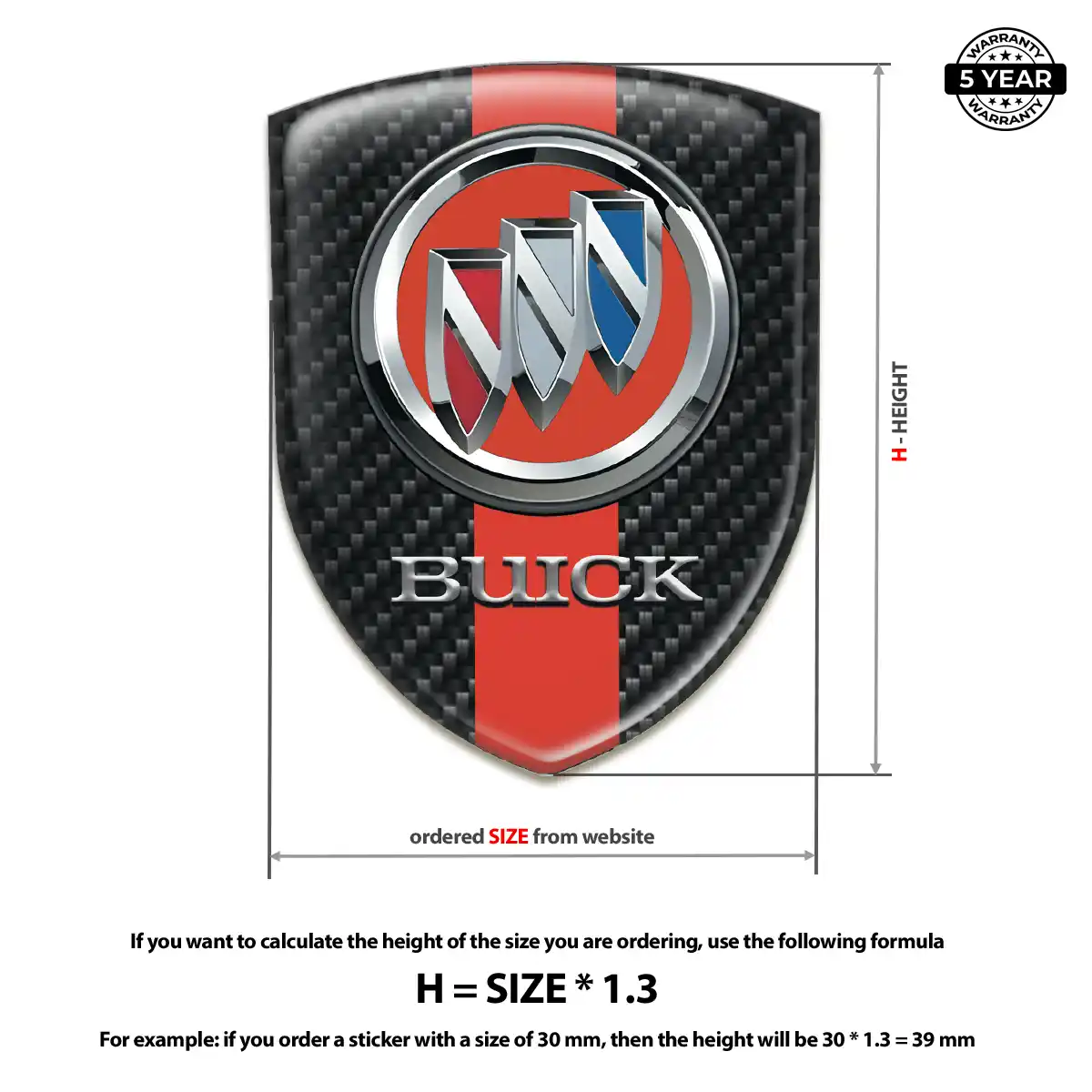 Buick Emblem Domed Badge Interior Luxe