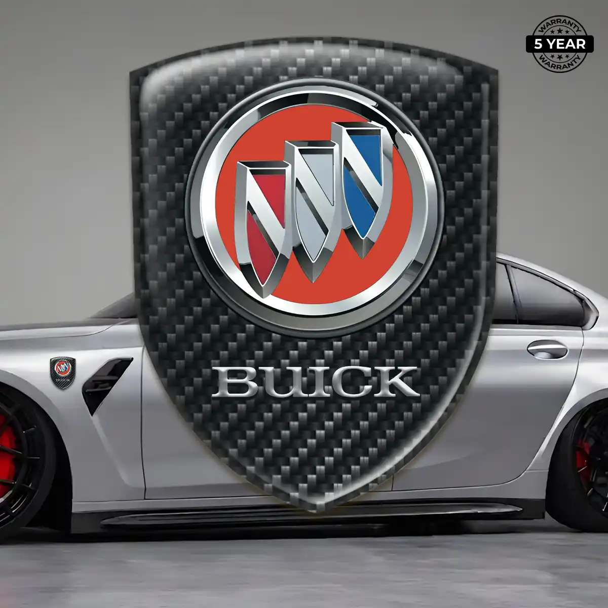 Buick Emblem Domed Badge Sleek Style