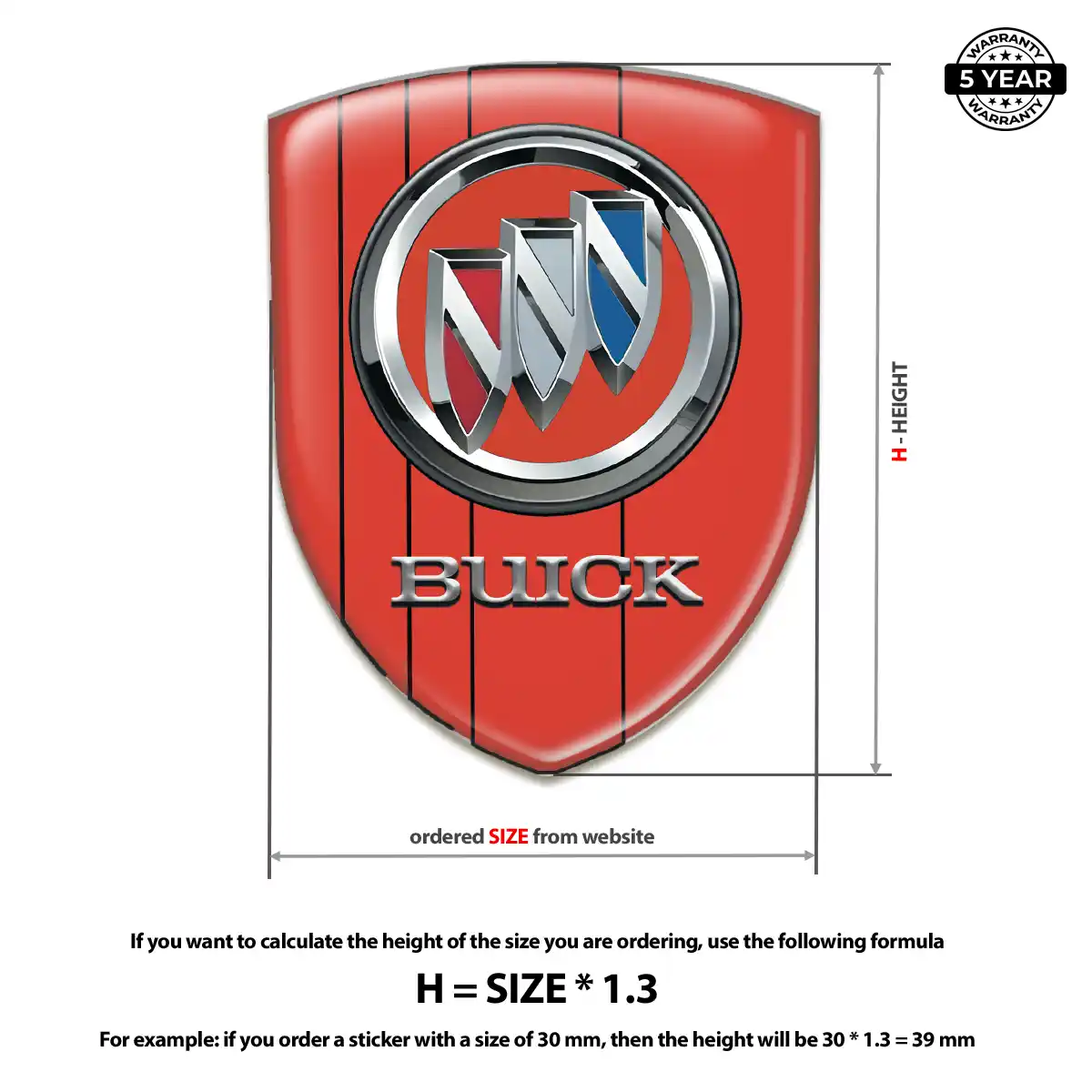 Buick Emblem Logo Badge Deluxe Edition