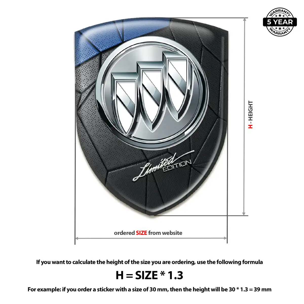 Buick Emblem Logo Badge Elite Edition