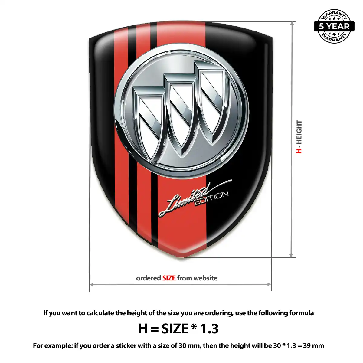 Buick Emblem Logo Badge Elite Finish