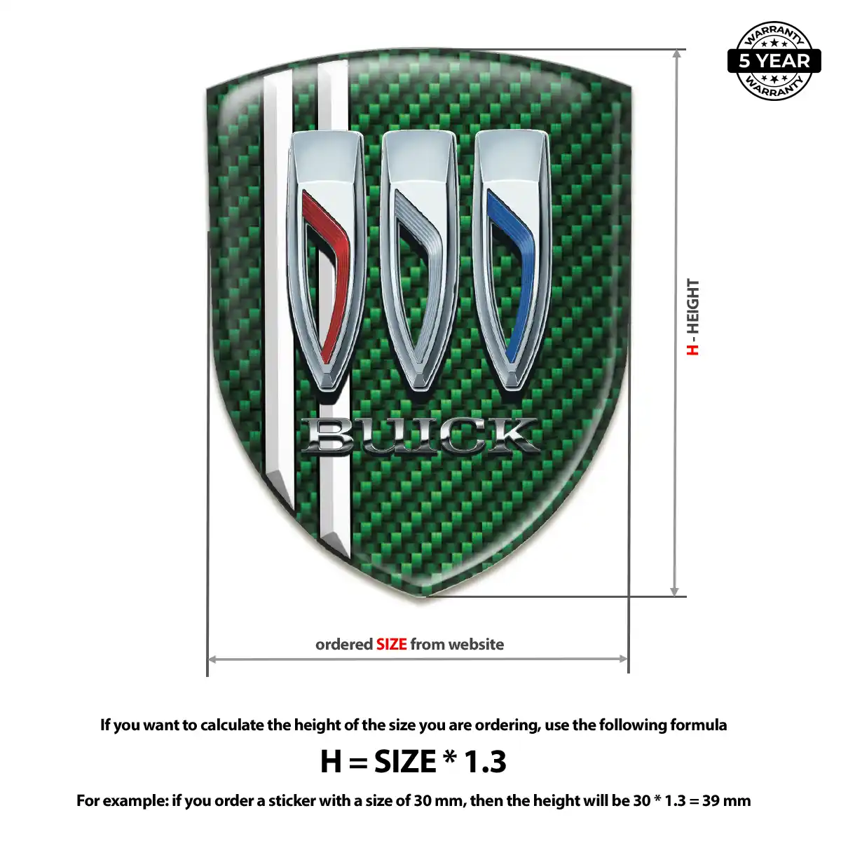 Buick Emblem Logo Badge Opulent Line