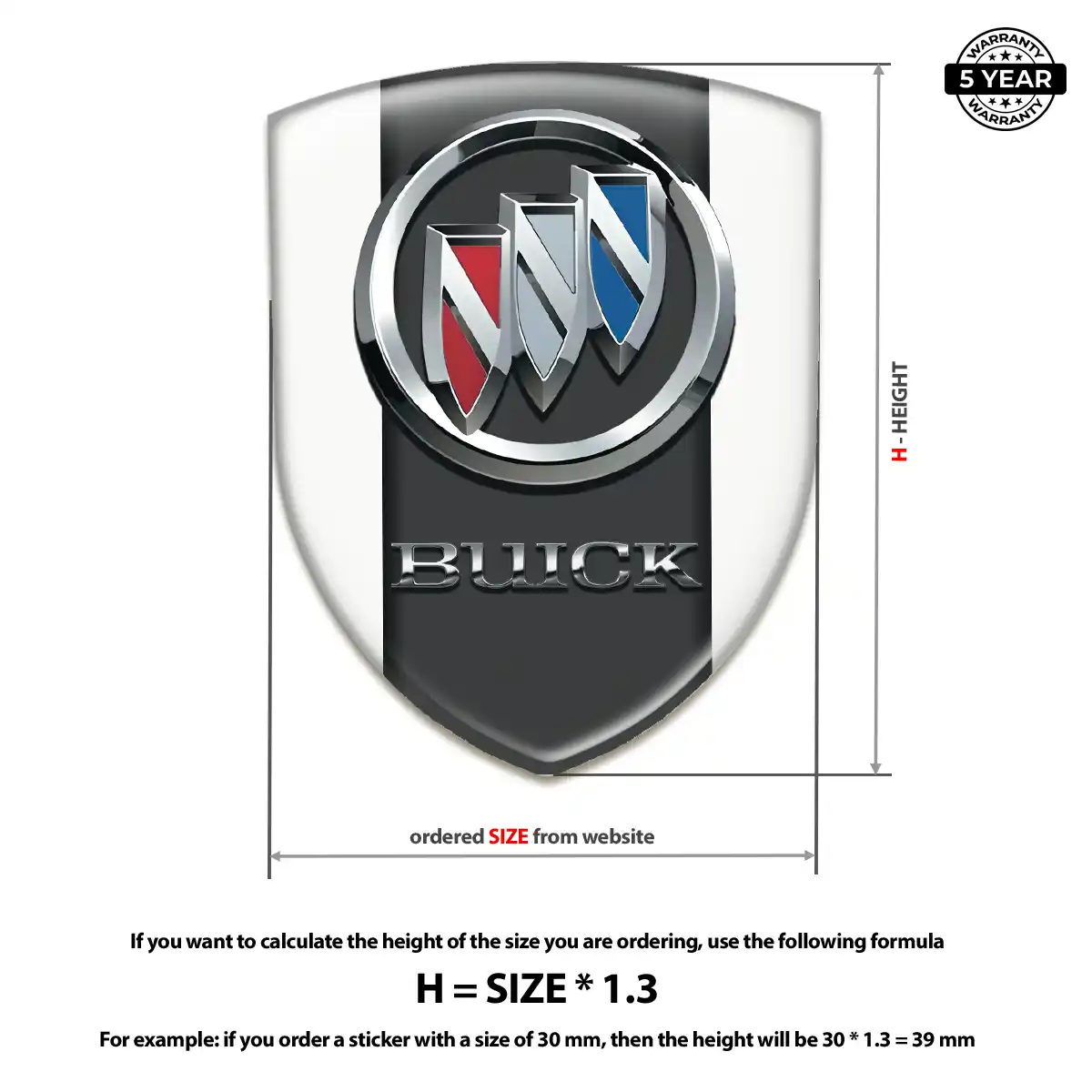 Buick Emblem Logo Badge Prestige Line