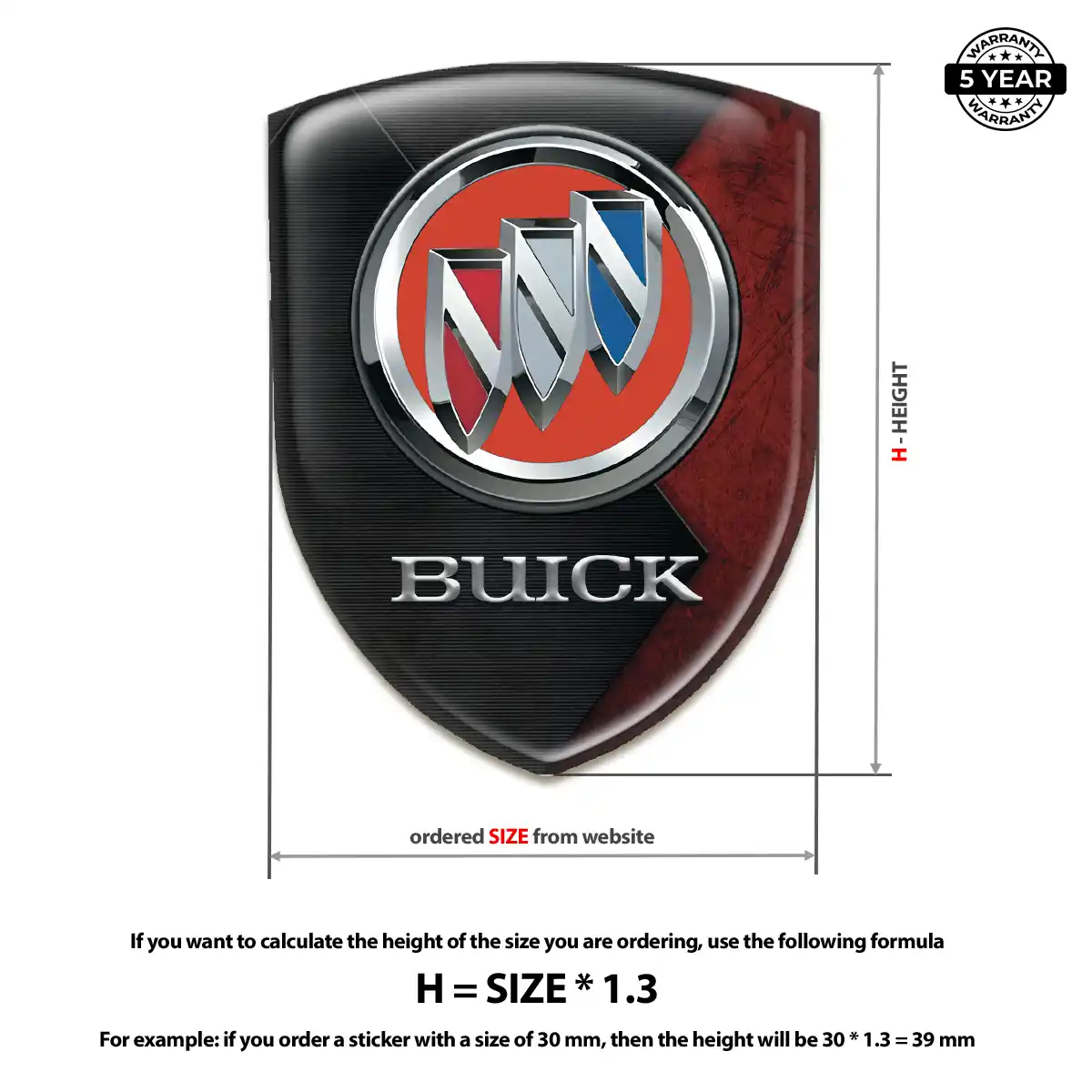 Buick Emblem Logo Badge Resin Elite