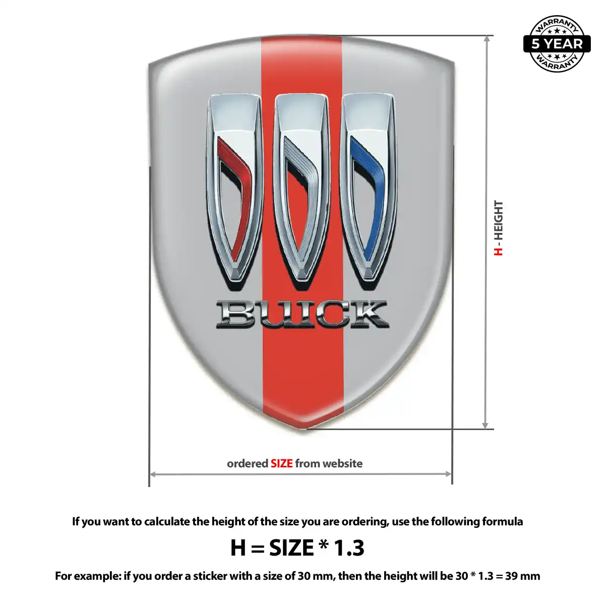 Buick Emblem Logo Badge Superior Craft