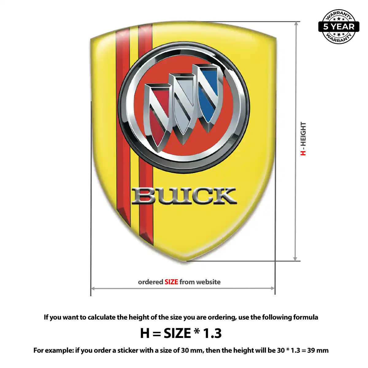 Buick Emblem Logo Elite Finish