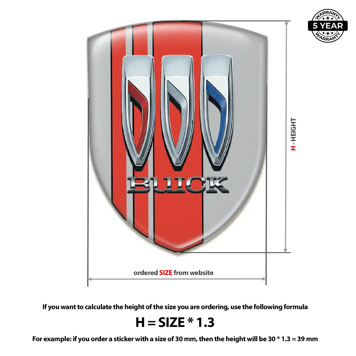Buick Emblem Logo Resin Luxe