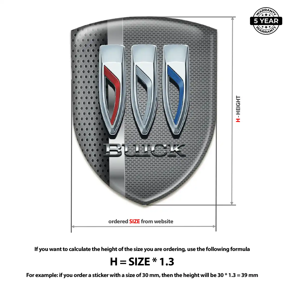 Buick Emblem Shield Elite Finish