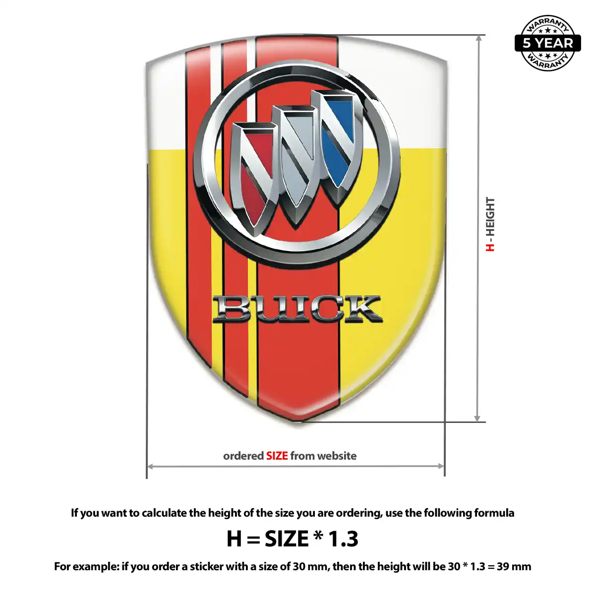 Buick Emblem Shield Resin Elite