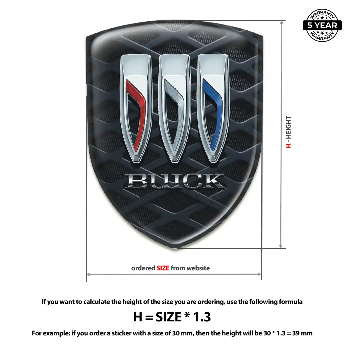 Buick Emblem Silicone Resin Luxe