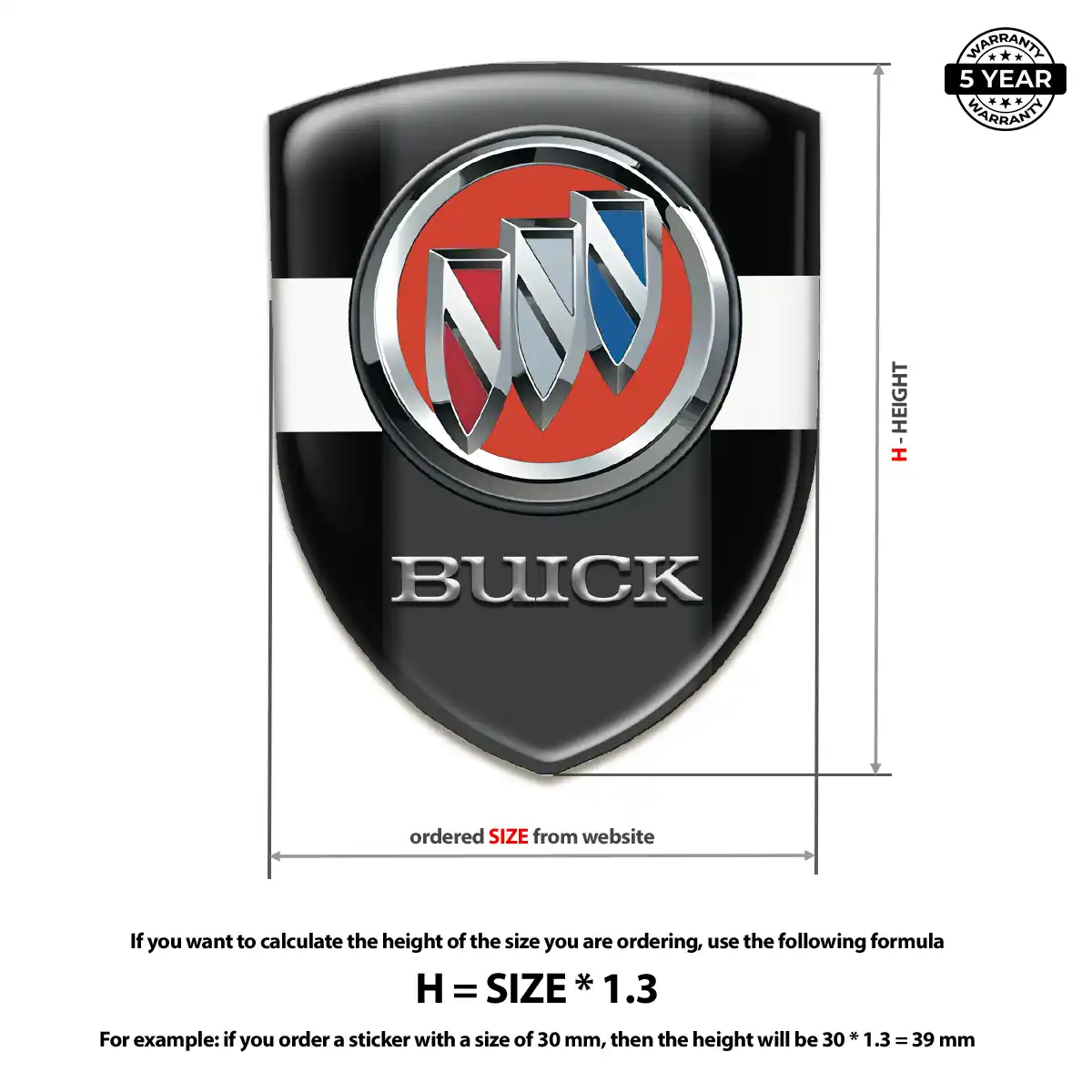 Buick Emblem Silicone Signature Grade