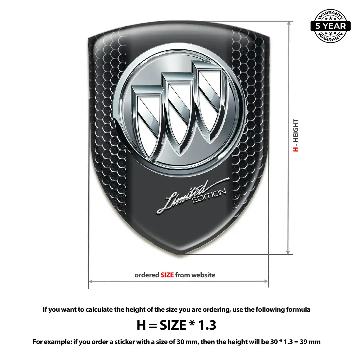 Buick Emblem Silicone Superior Craft