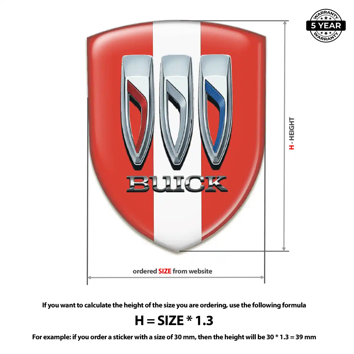 Buick Gel Badge Sticker Exclusive Series