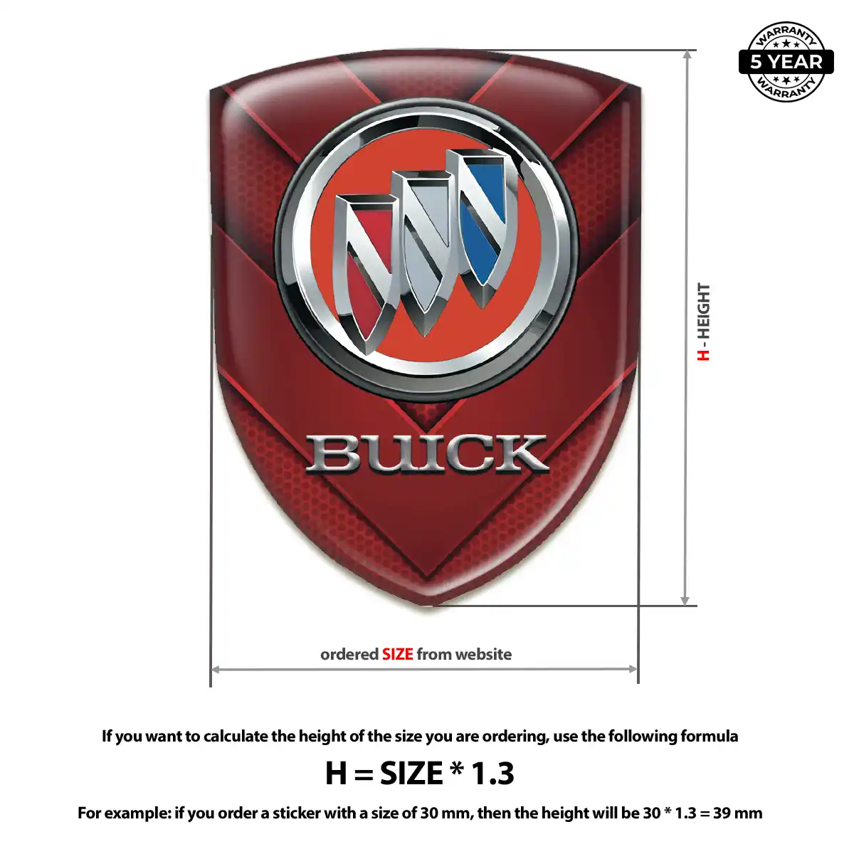 Buick Logo Badge Prime Quality