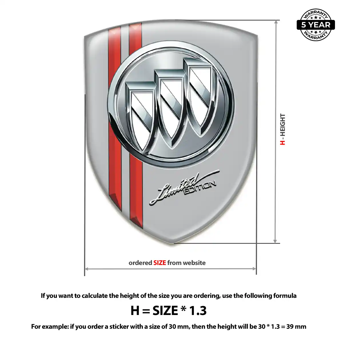 Buick Logo Badge Resin Elite