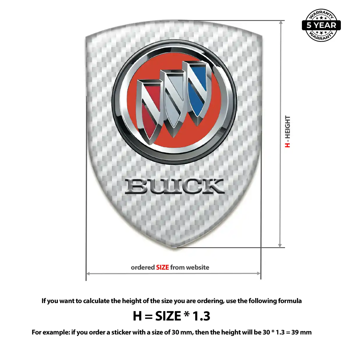 Buick Logo Badge Superior Craft