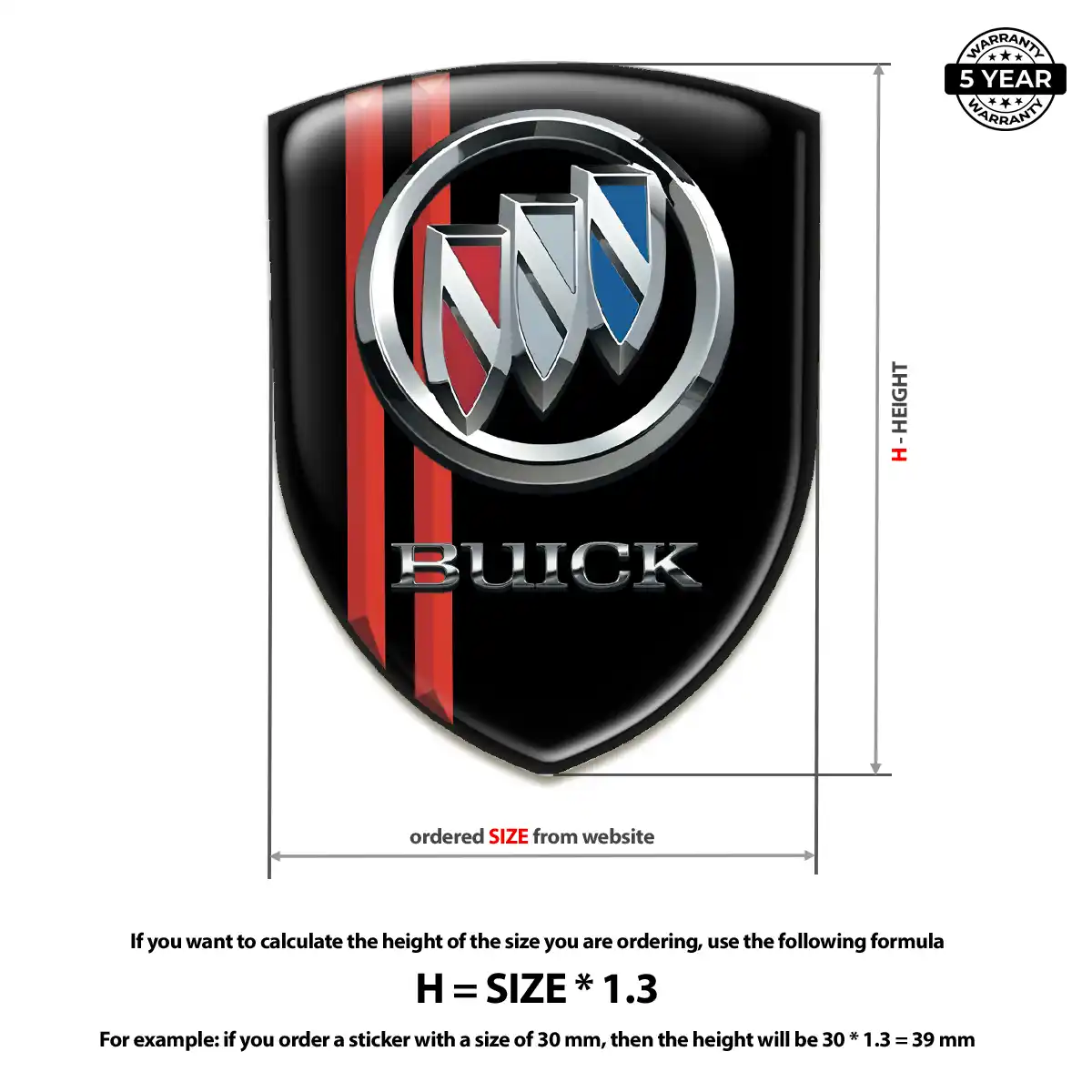 Buick Logo Emblem Elite Finish