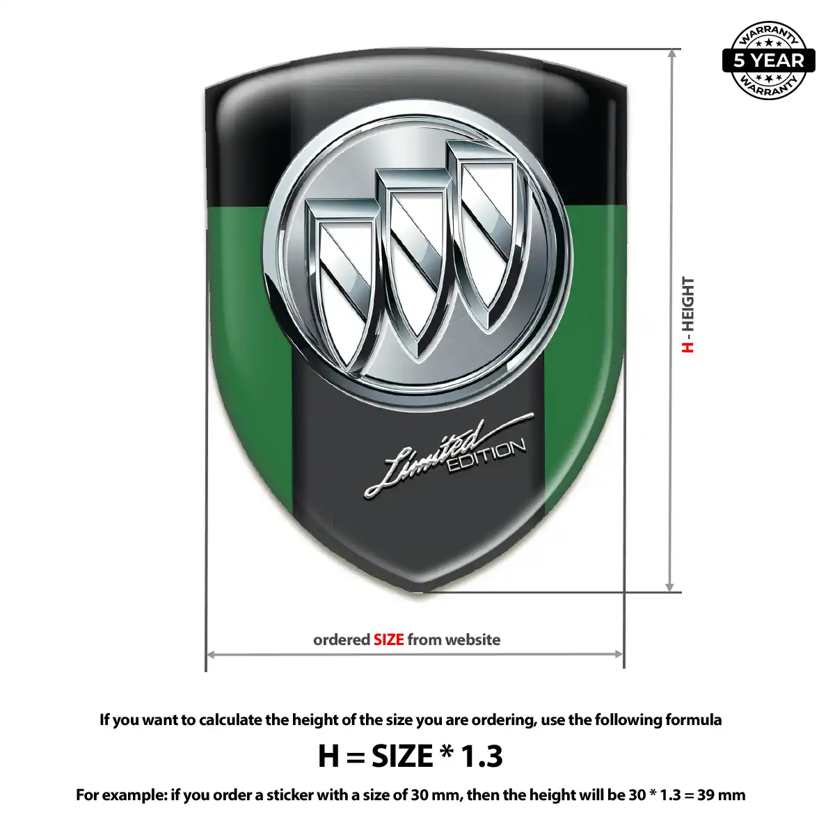 Buick Logo Emblem Resin Elite
