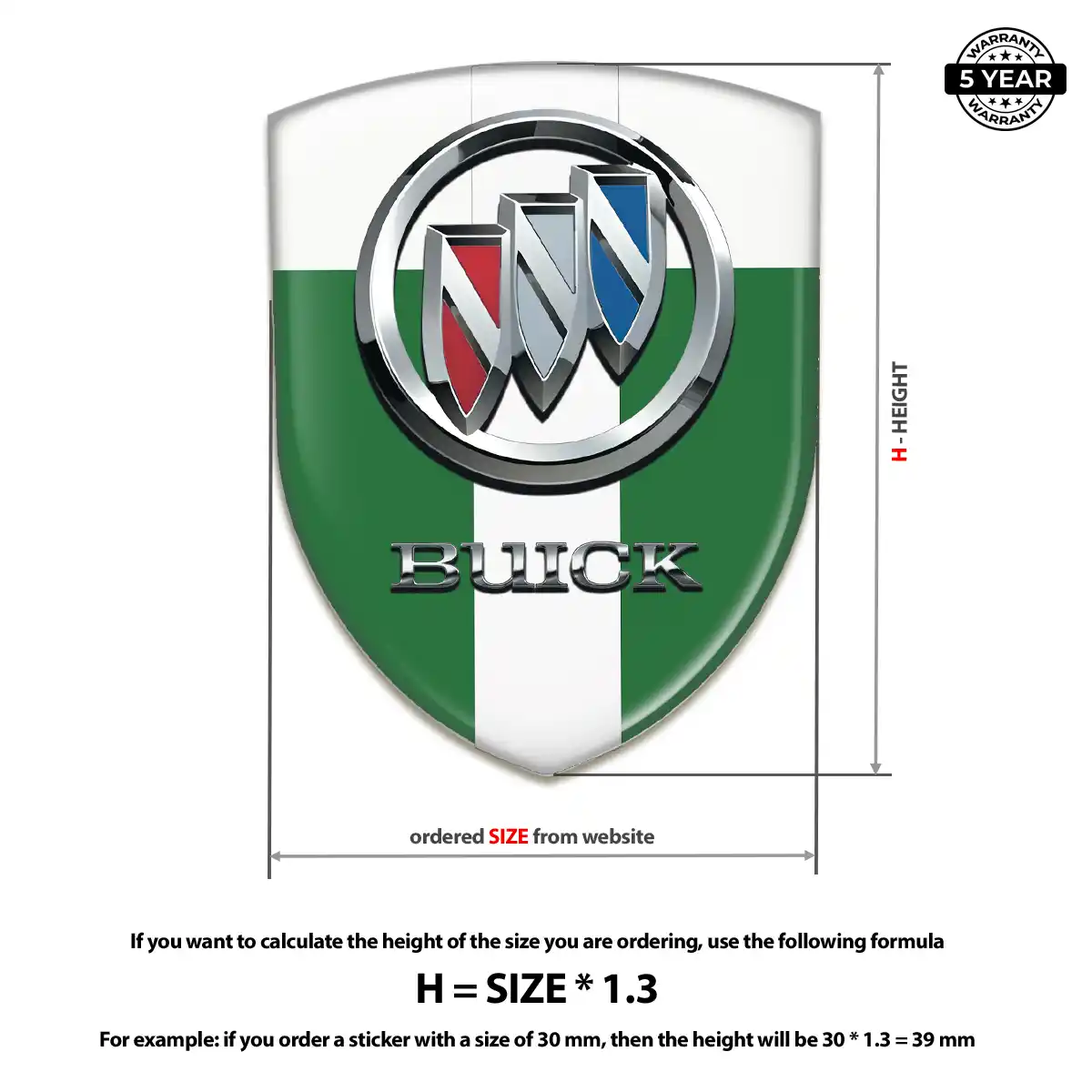 Buick Logo Sticker Elite Edition