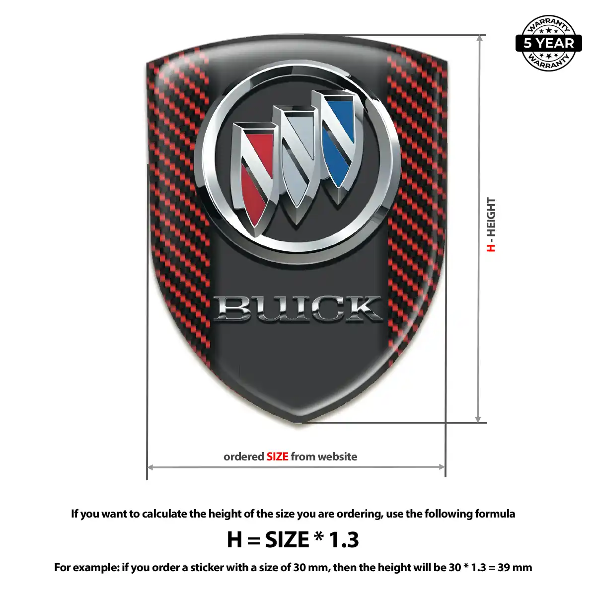 Buick Logo Sticker Exclusive Series