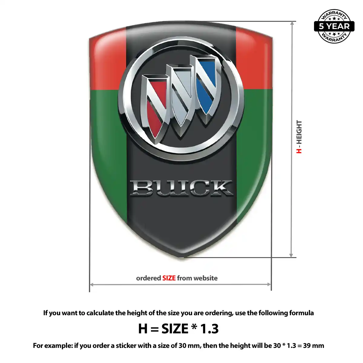 Buick Logo Sticker Opulent Line