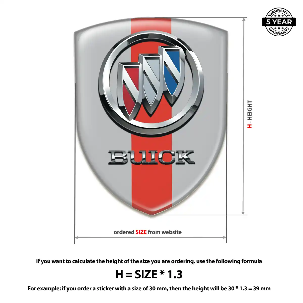 Buick Logo Sticker Prestige Line