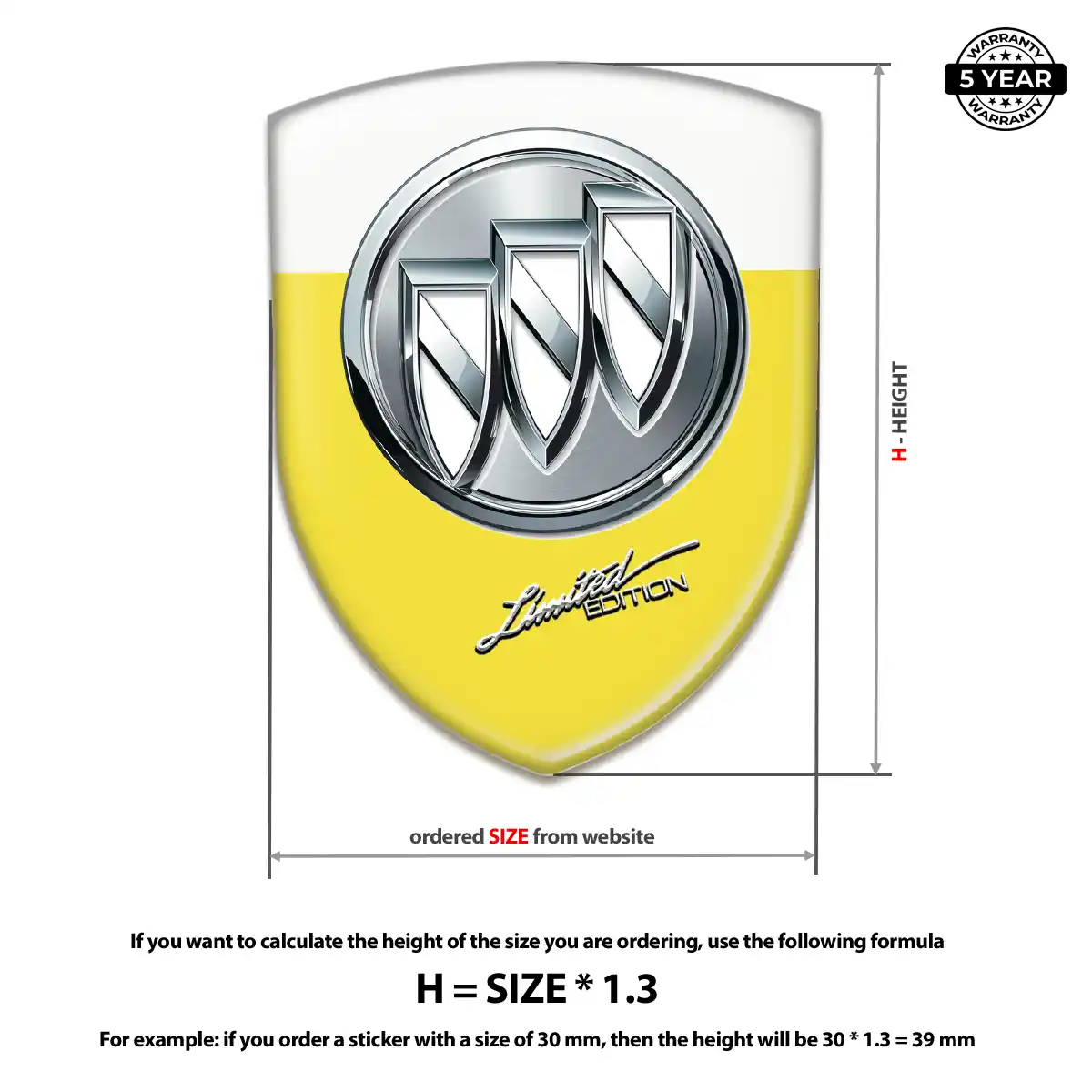 Buick Logo Sticker Refined Design